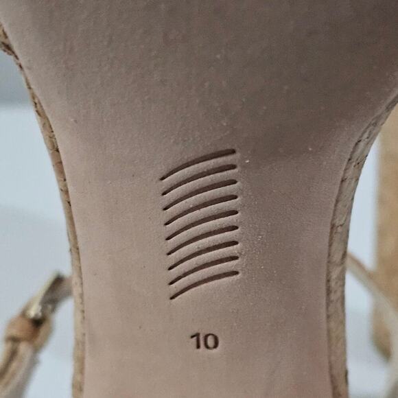 NEW Paige Candice Platform Womens Size 10 Cork Sandal Strappy Block High Heel - Picture 12 of 13